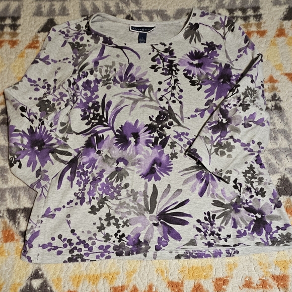 KS Karen Scott Sport Sweater Ensemble with matching pants and blouse Sz L - Picture 7 of 14